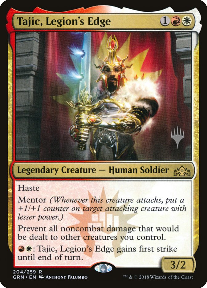 Tajic, Legion's Edge (Promo Pack) (Guilds of Ravnica) - (Foil): Guilds of Ravnica Promos