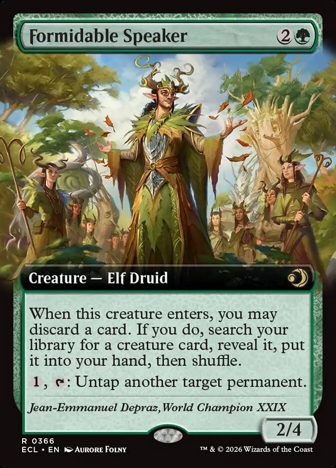 Formidable Speaker - (Foil): Lorwyn Eclipsed