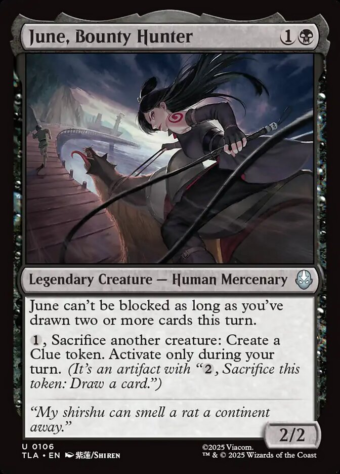 June, Bounty Hunter - (Foil): Avatar: The Last Airbender