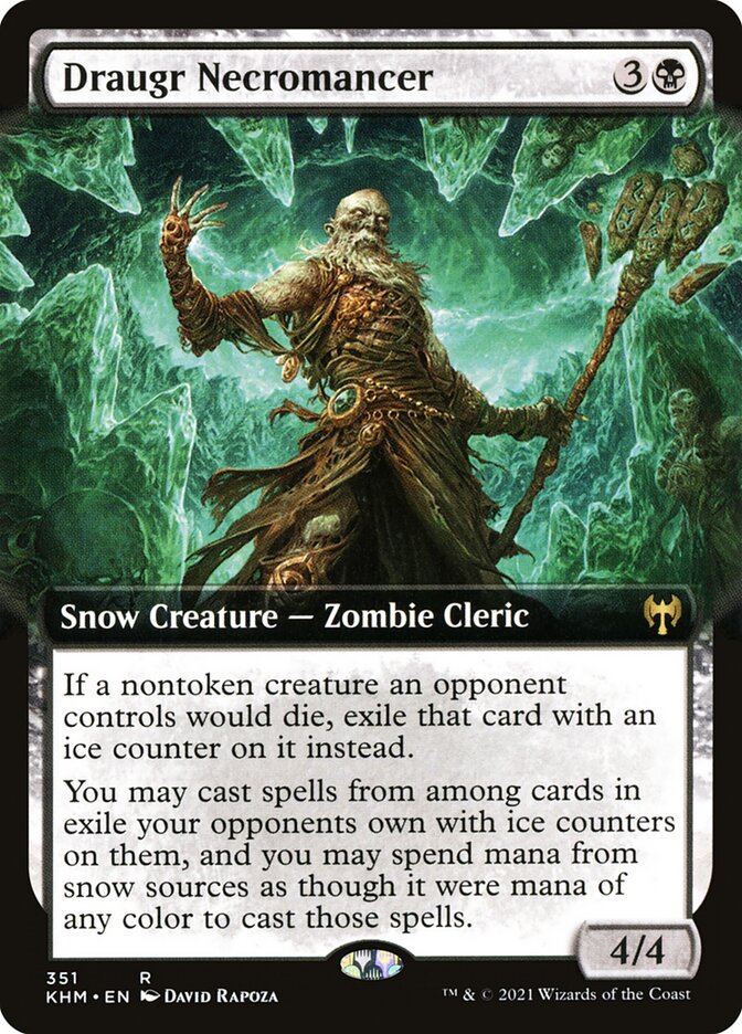 Draugr Necromancer (Extended Art): Kaldheim