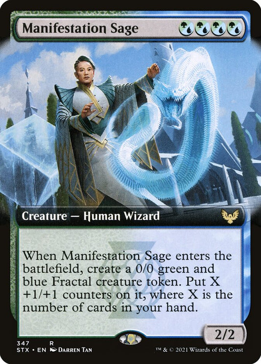 Manifestation Sage (Extended Art) - (Foil): Strixhaven: School of Mages