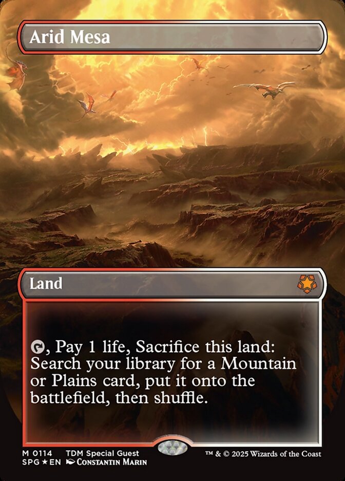 Arid Mesa (Borderless) (Dragonscale Foil) - (Foil): Special Guests