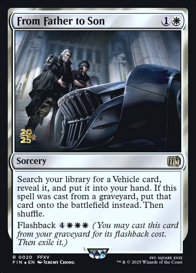From Father to Son (Prerelease) (FINAL FANTASY) - (Foil): Final Fantasy Promos