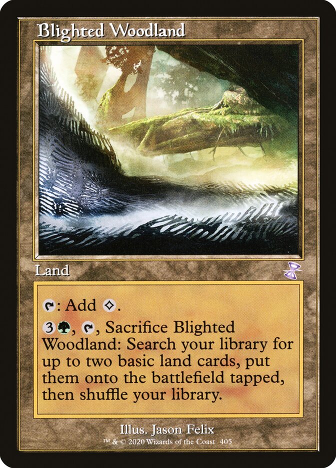 Blighted Woodland (Retro Frame): Time Spiral Remastered