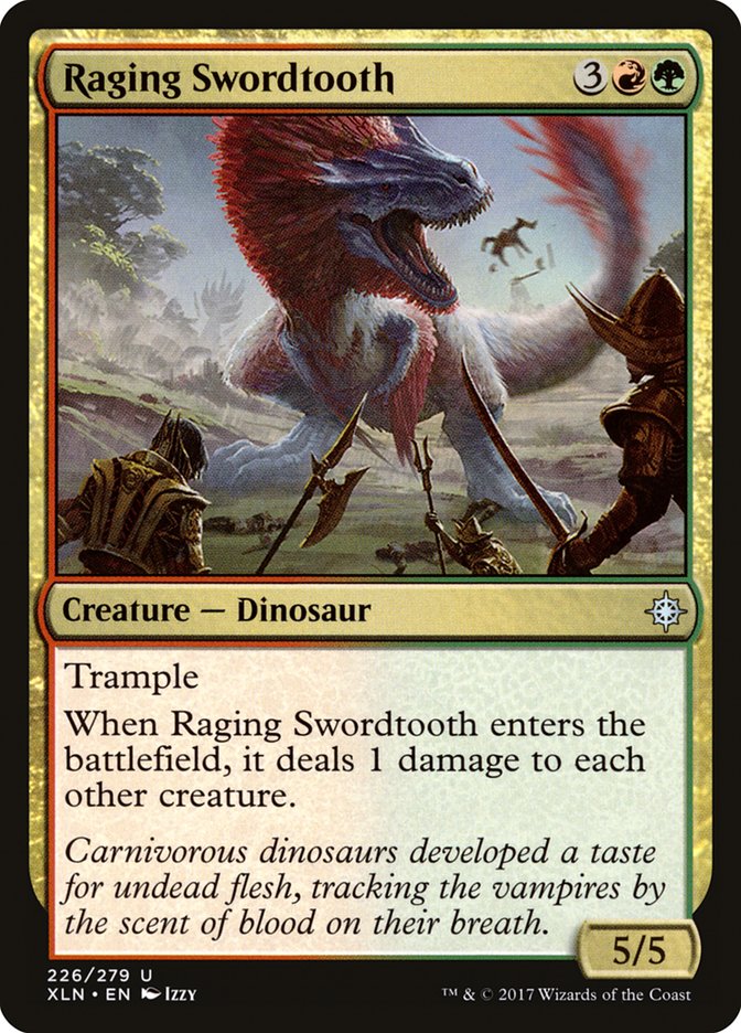 Raging Swordtooth - (Foil): Ixalan
