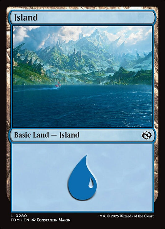 Island (#280) - (Foil): Tarkir: Dragonstorm