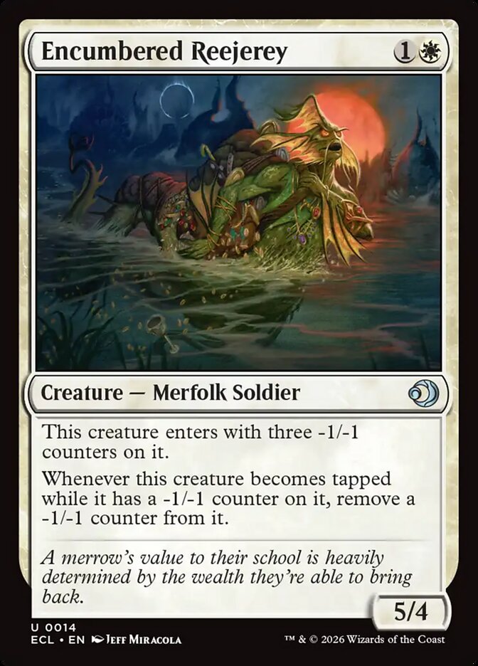 Encumbered Reejerey - (Foil): Lorwyn Eclipsed