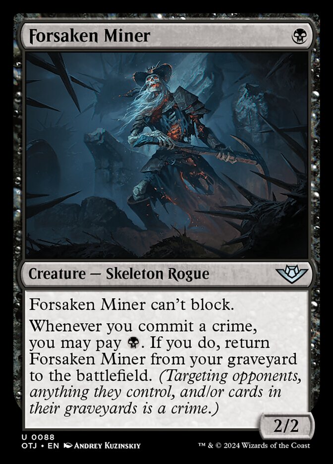 Forsaken Miner - (Foil): Outlaws of Thunder Junction