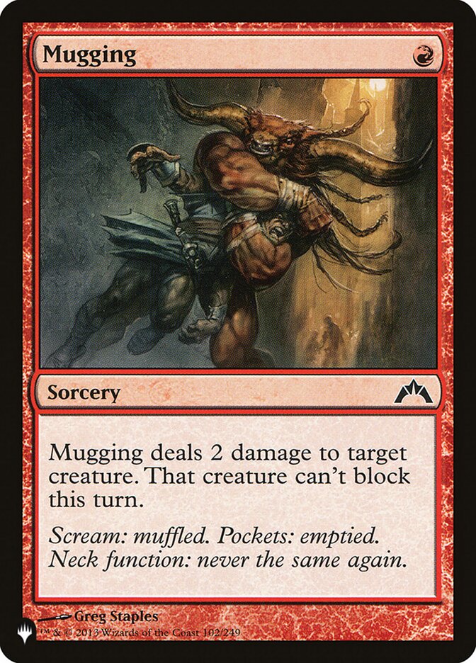 Mugging: The List