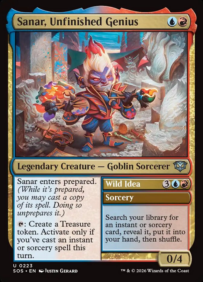 Sanar, Unfinished Genius // Wild Idea: Secrets of Strixhaven