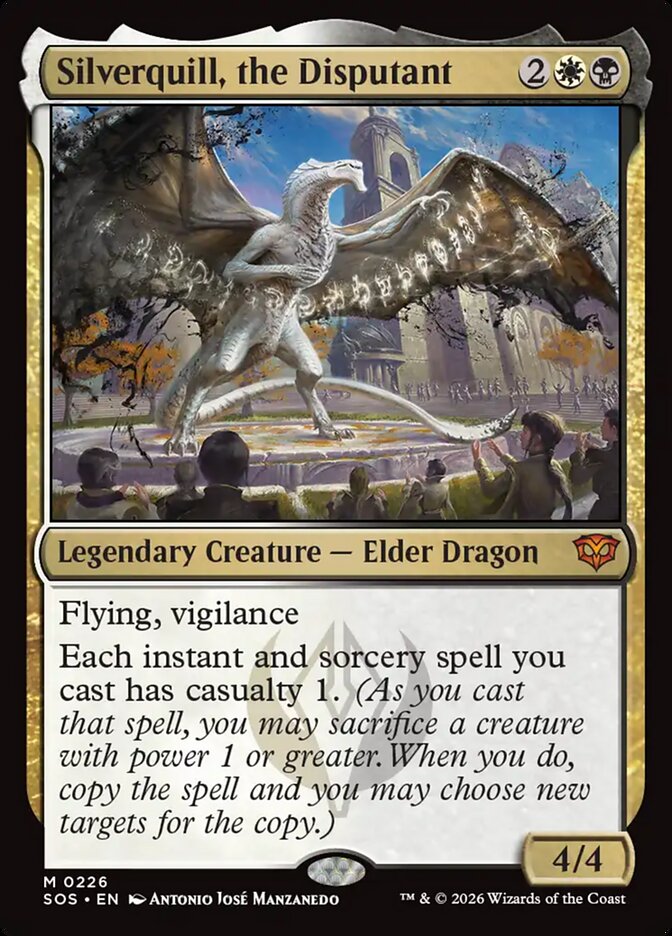 Silverquill, the Disputant - (Foil): Secrets of Strixhaven