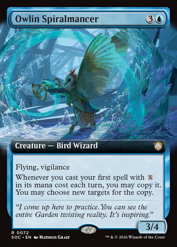 Owlin Spiralmancer: Secrets of Strixhaven Commander