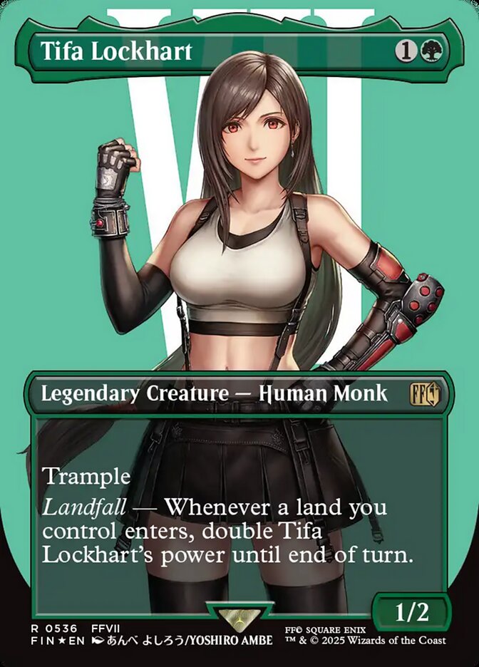 Tifa Lockhart (Borderless) (Surge Foil) - (Foil): Final Fantasy