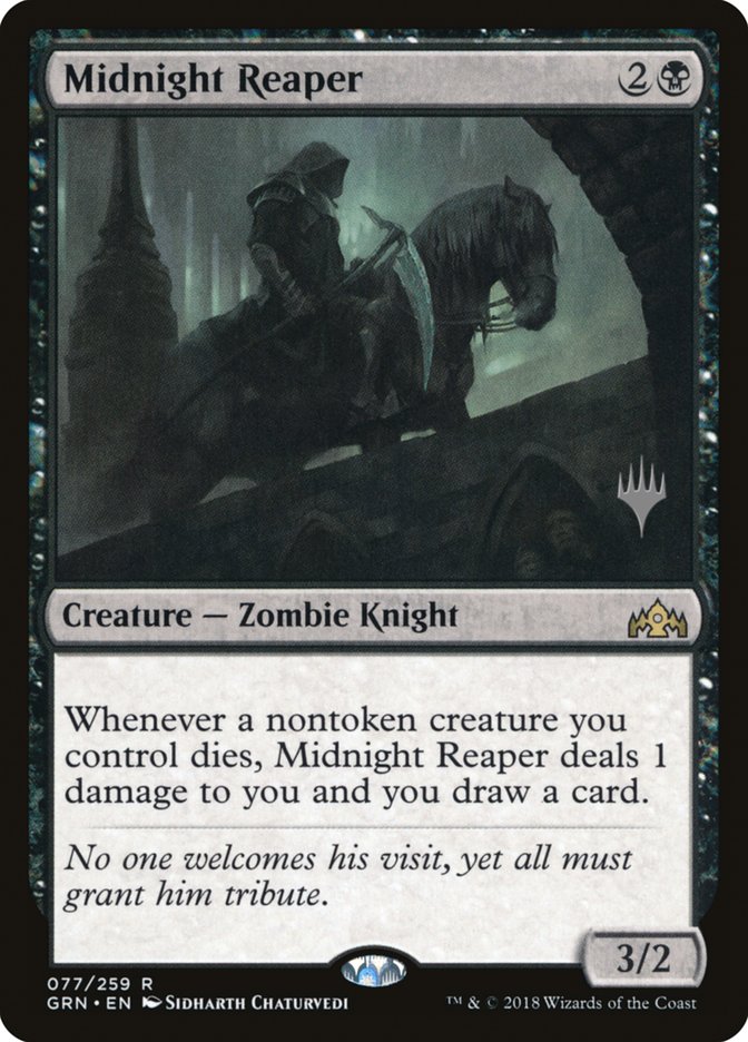 Midnight Reaper (Promo Pack) (Guilds of Ravnica): Guilds of Ravnica Promos
