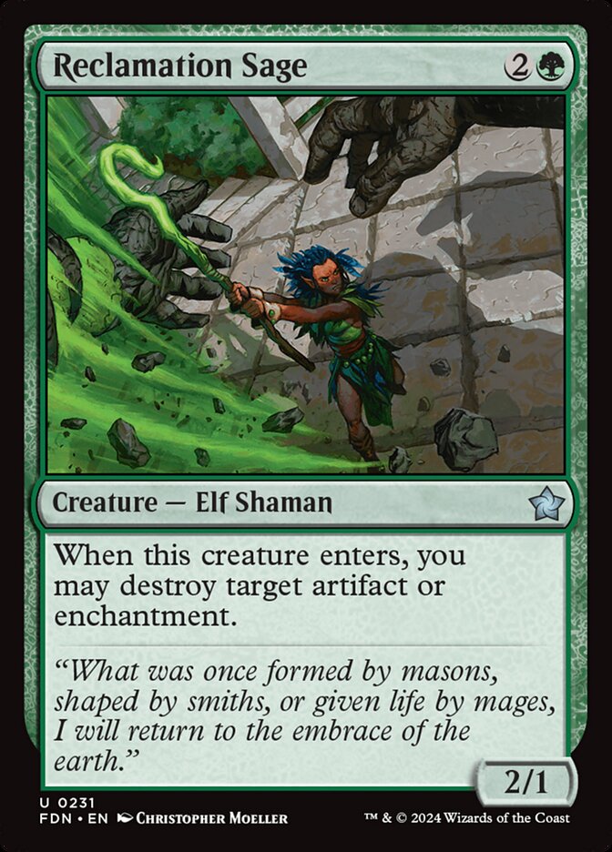 Reclamation Sage - (Foil): Foundations