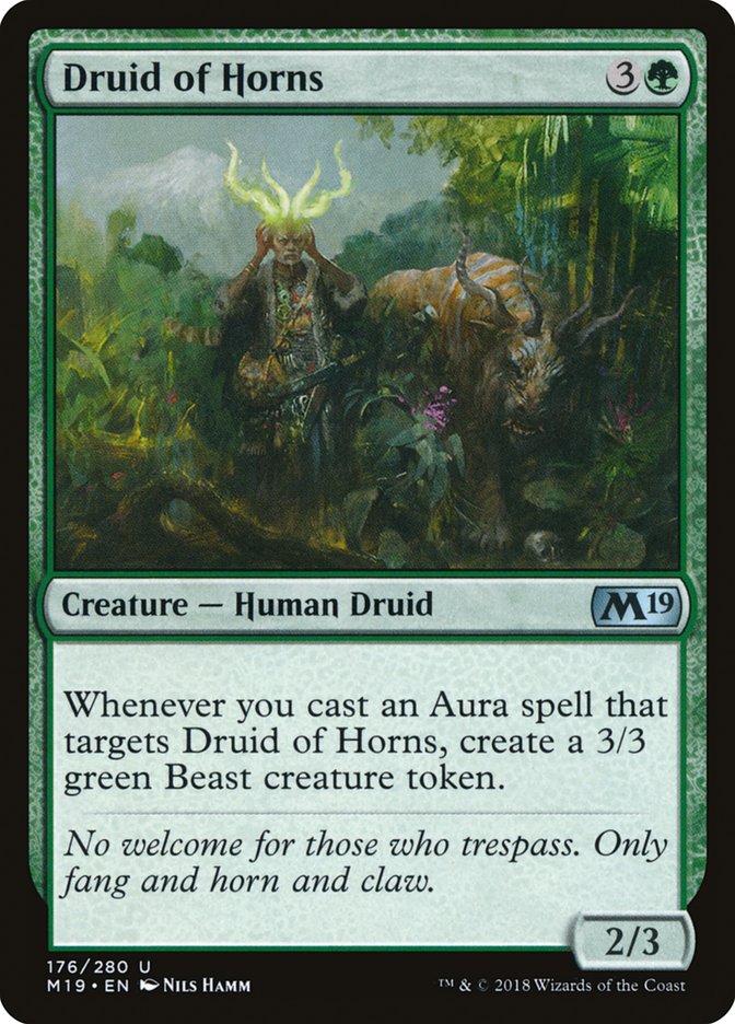 Druid of Horns - (Foil): Core Set 2019