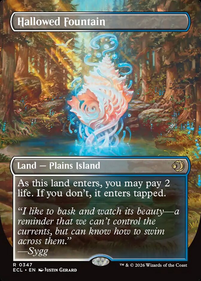 Hallowed Fountain // Hallowed Fountain - (Foil): Lorwyn Eclipsed