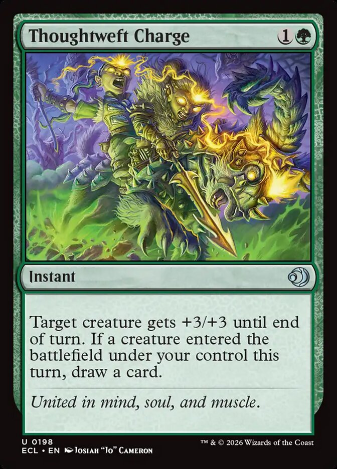 Thoughtweft Charge - (Foil): Lorwyn Eclipsed