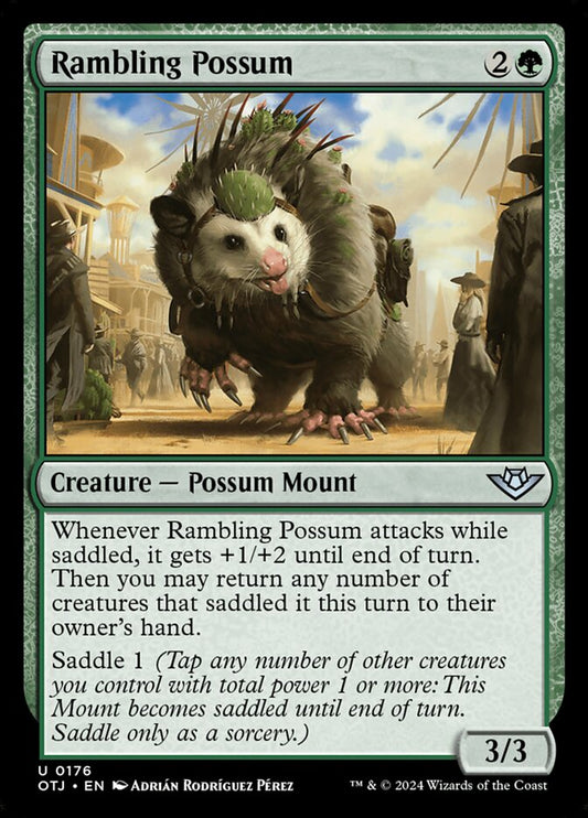 Rambling Possum - (Foil): Outlaws of Thunder Junction