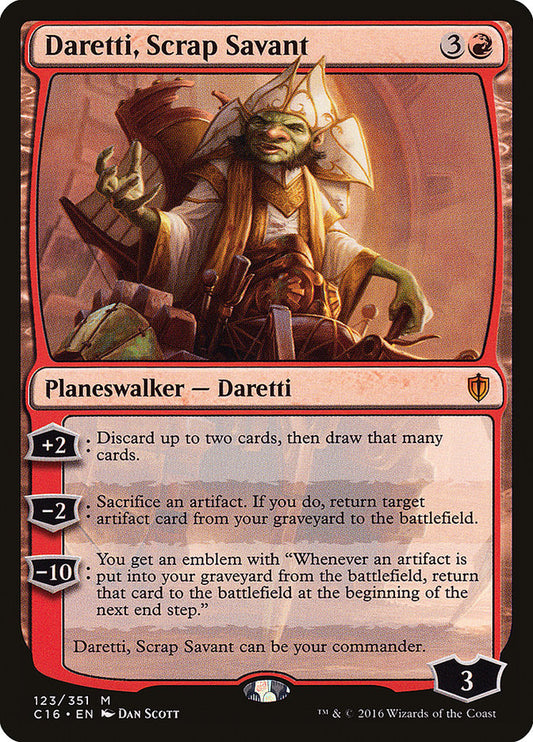 Daretti, Scrap Savant: Commander 2016