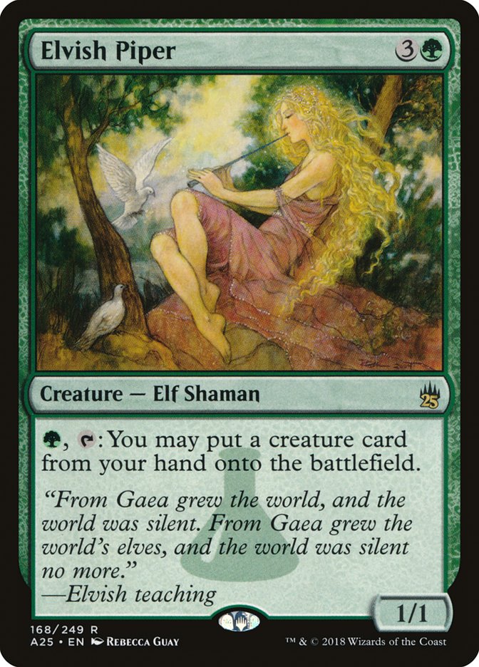 Elvish Piper - (Foil): Masters 25