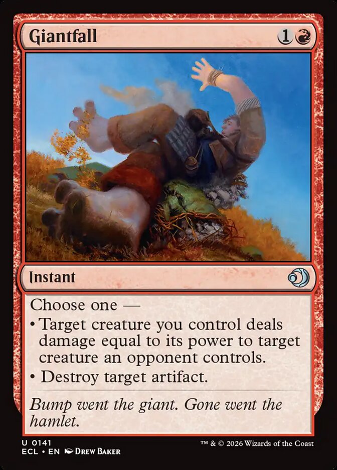 Giantfall - (Foil): Lorwyn Eclipsed