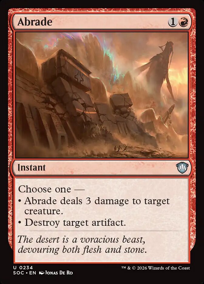 Abrade: Secrets of Strixhaven Commander