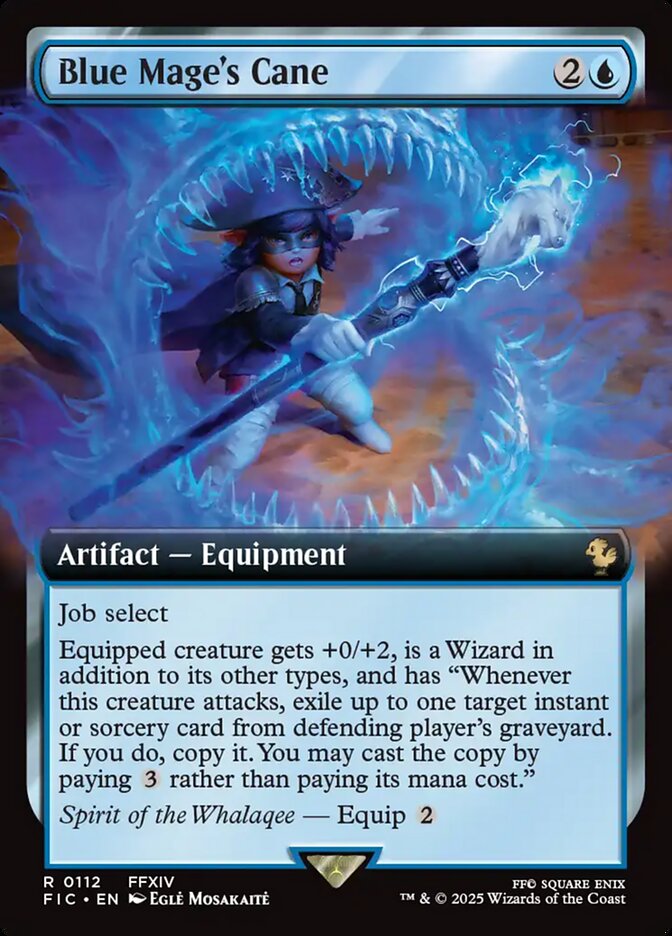 Blue Mage's Cane - (Foil): Final Fantasy Commander