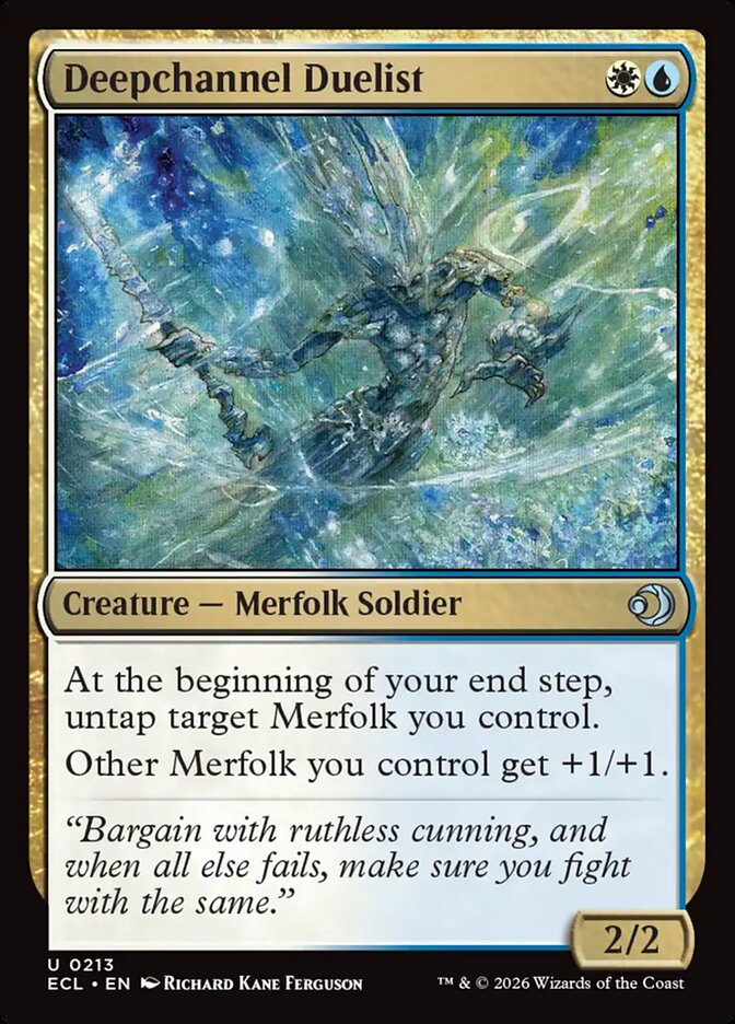 Deepchannel Duelist - (Foil): Lorwyn Eclipsed