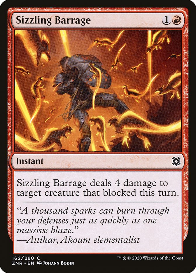 Sizzling Barrage: Zendikar Rising