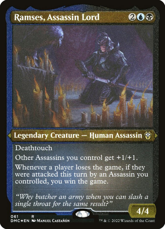 Ramses, Assassin Lord (Foil Etched) - (Foil): Dominaria United Commander