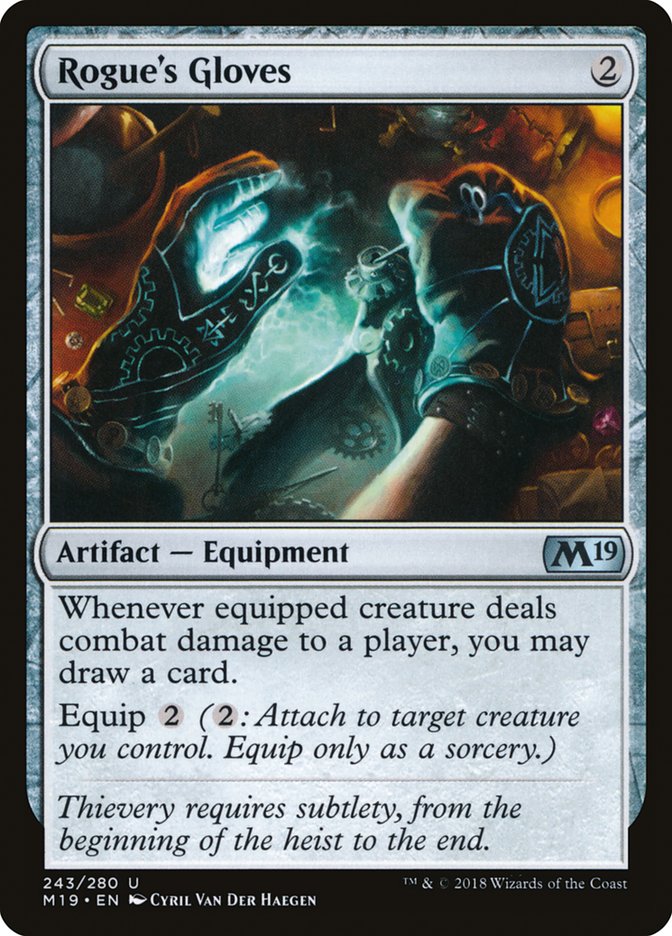 Rogue's Gloves - (Foil): Core Set 2019
