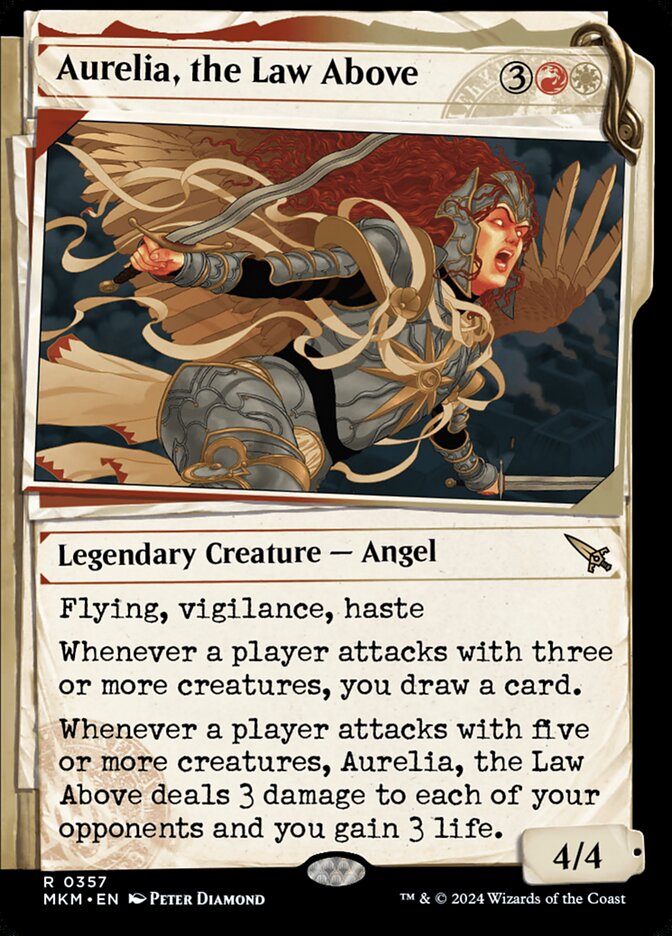 Aurelia, the Law Above (#357) (Showcase) - (Foil): Murders at Karlov Manor