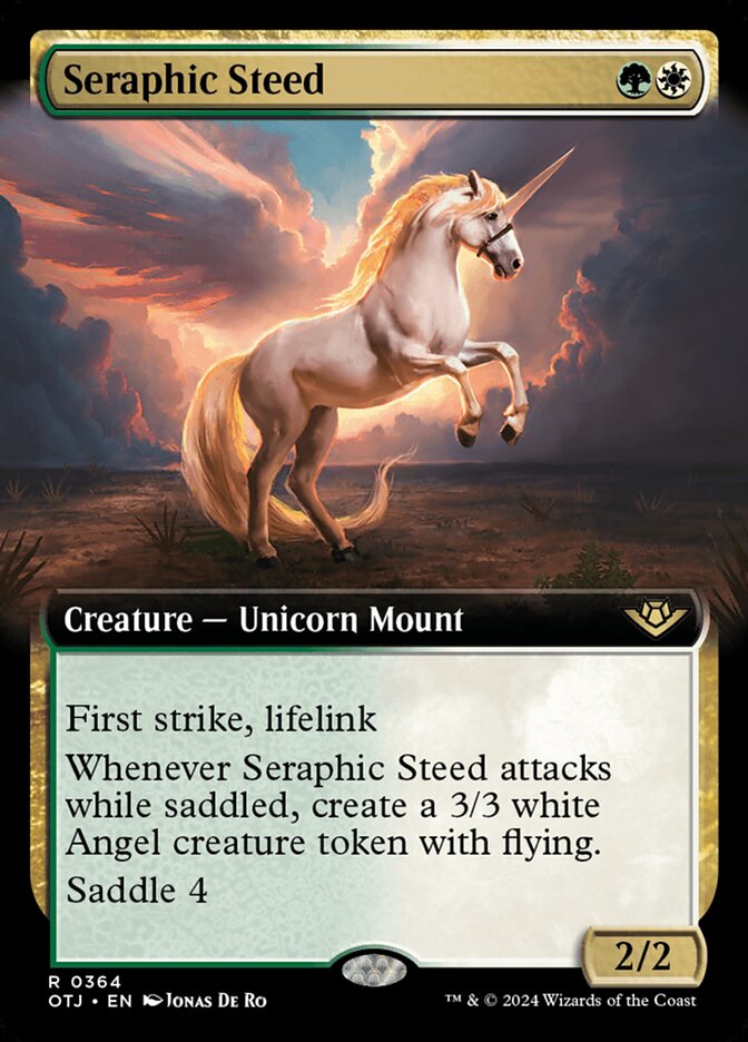 Seraphic Steed (Extended Art) - (Foil): Outlaws of Thunder Junction