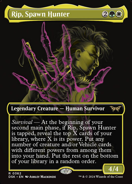 Rip, Spawn Hunter (Borderless) - (Foil): Duskmourn: House of Horror