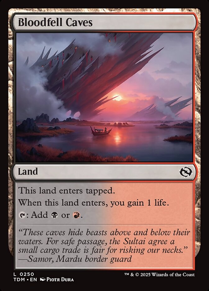 Bloodfell Caves - (Foil): Tarkir: Dragonstorm
