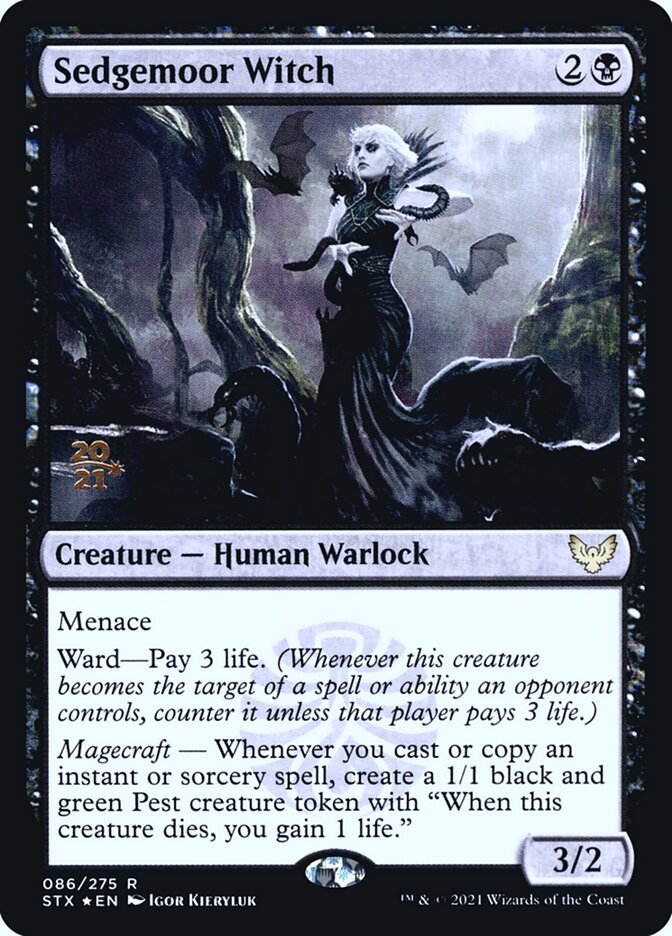 Sedgemoor Witch - (Foil): Strixhaven: School of Mages Promos