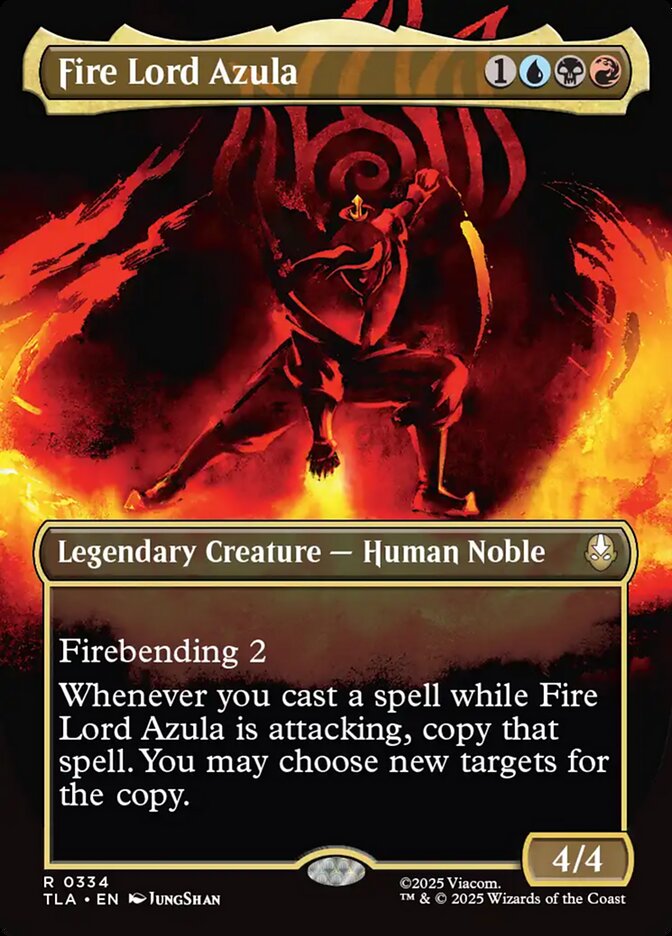 Fire Lord Azula (#334) (Borderless) - (Foil): Avatar: The Last Airbender