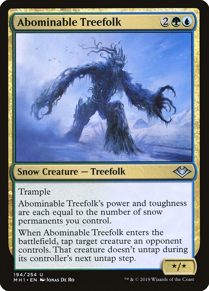 Abominable Treefolk - (Foil): Modern Horizons