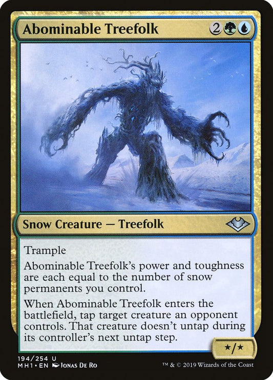 Abominable Treefolk - (Foil): Modern Horizons