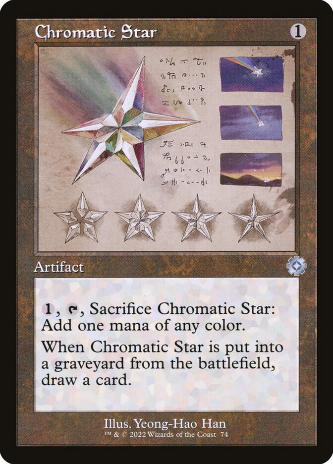 Chromatic Star (#074) (Retro Frame) - (Foil): The Brothers' War Retro Artifacts