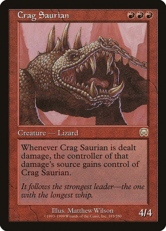Crag Saurian - (Foil): Mercadian Masques