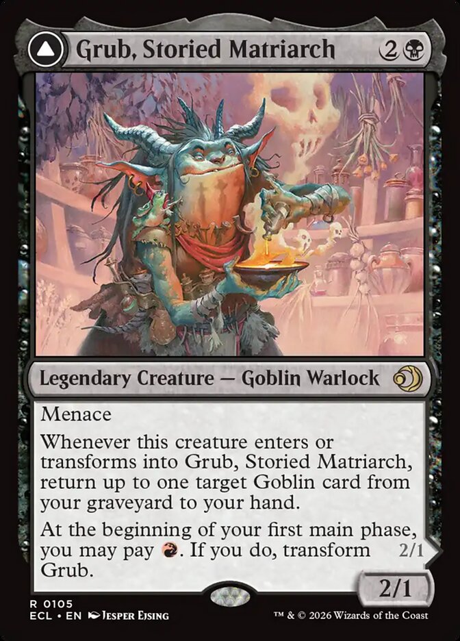 Grub, Storied Matriarch // Grub, Notorious Auntie - (Foil): Lorwyn Eclipsed