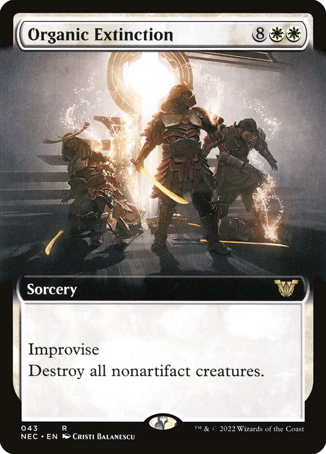 Organic Extinction (Extended Art): Neon Dynasty Commander