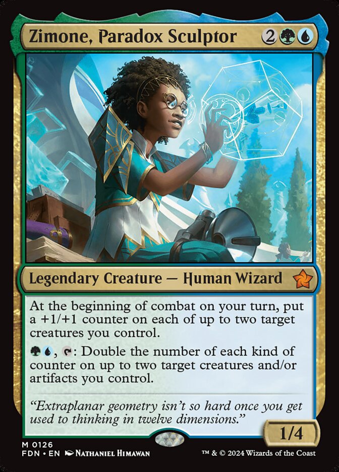 Zimone, Paradox Sculptor - (Foil): Foundations