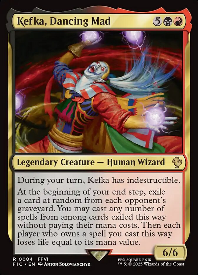 Kefka, Dancing Mad (Surge Foil) - (Foil): Final Fantasy Commander