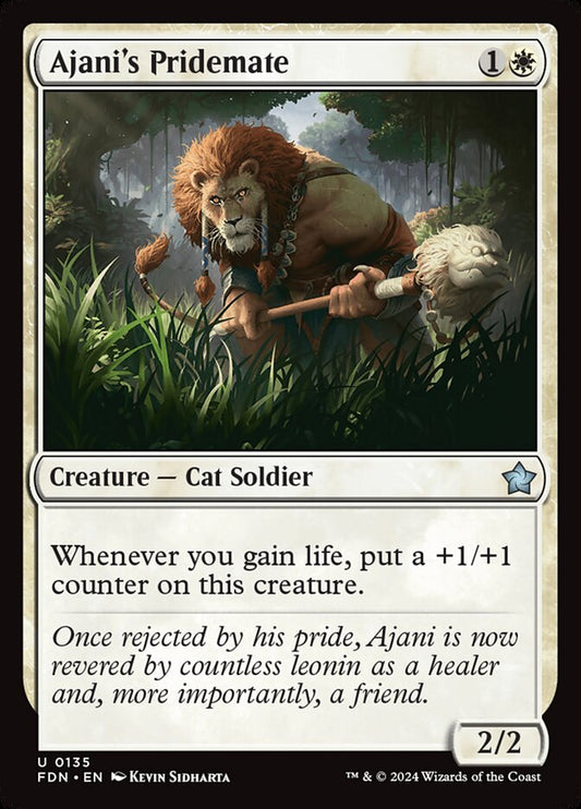 Ajani's Pridemate - (Foil): Foundations