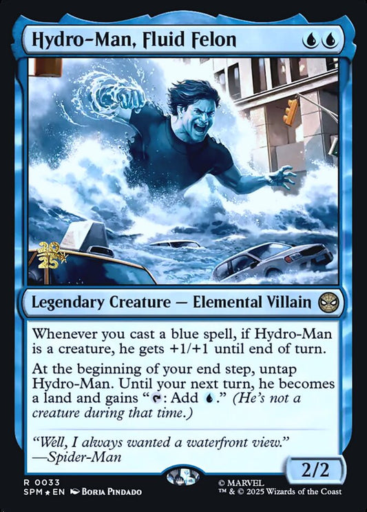 Hydro-Man, Fluid Felon (Prerelease) (Marvel's Spider-Man) - (Foil): Marvel's Spider-Man Promos