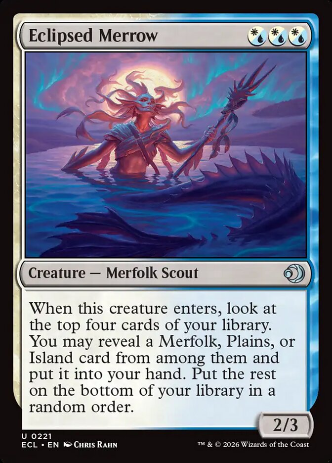 Eclipsed Merrow - (Foil): Lorwyn Eclipsed