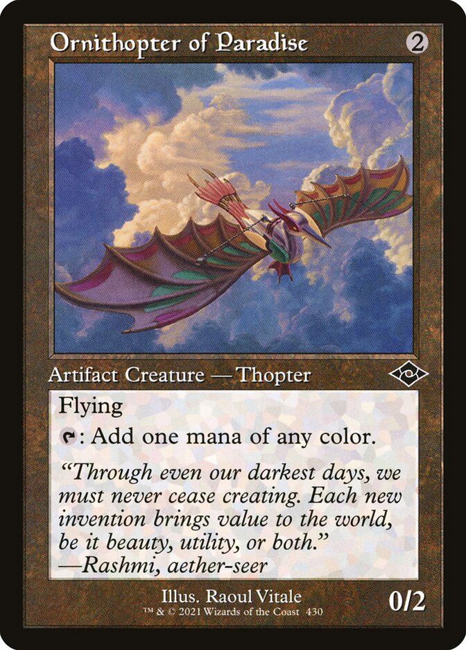 Ornithopter of Paradise (Retro Frame): Modern Horizons 2